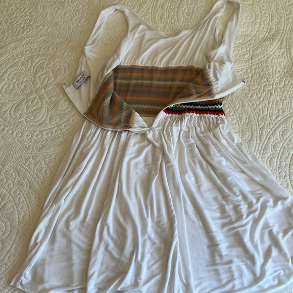 Anthropologie BAILEY 44 Granadilla Rainbow Crocheted Waist Dress Small White - Picture 15 of 17